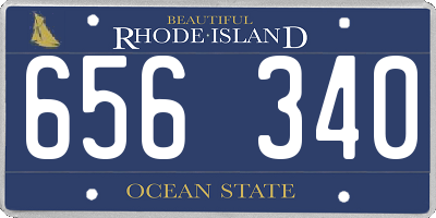 RI license plate 656340