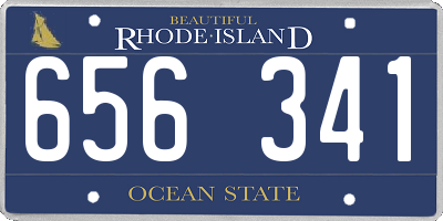 RI license plate 656341