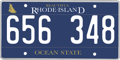 RI license plate 656348