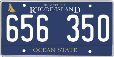 RI license plate 656350