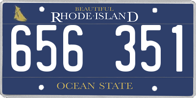 RI license plate 656351