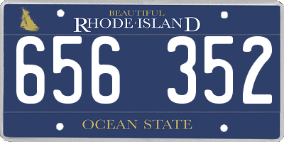 RI license plate 656352
