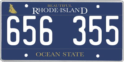 RI license plate 656355