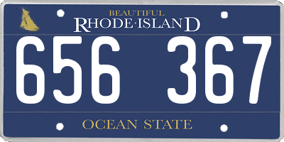 RI license plate 656367