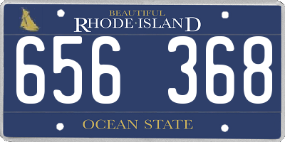 RI license plate 656368