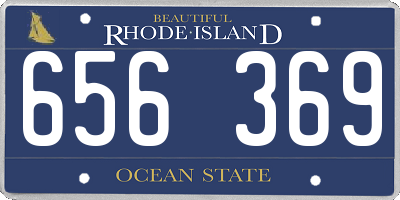 RI license plate 656369