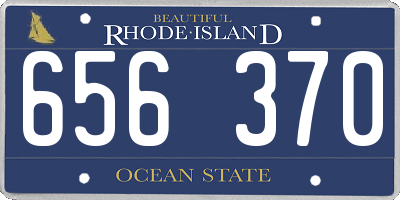 RI license plate 656370