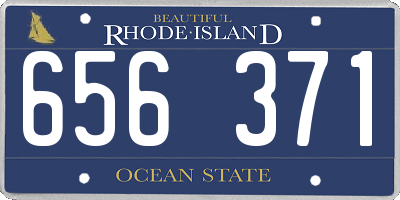 RI license plate 656371