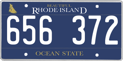 RI license plate 656372