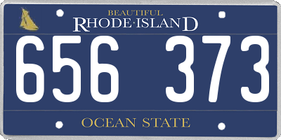 RI license plate 656373