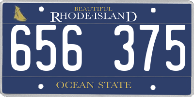 RI license plate 656375