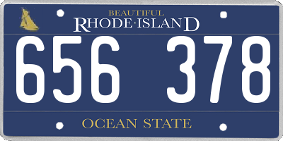 RI license plate 656378