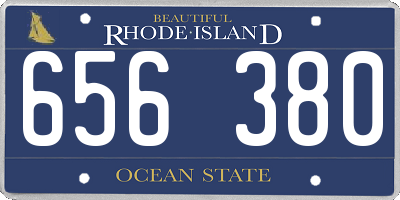 RI license plate 656380
