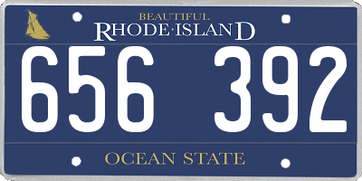 RI license plate 656392