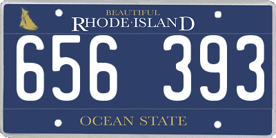 RI license plate 656393