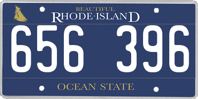 RI license plate 656396