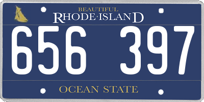 RI license plate 656397