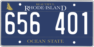 RI license plate 656401