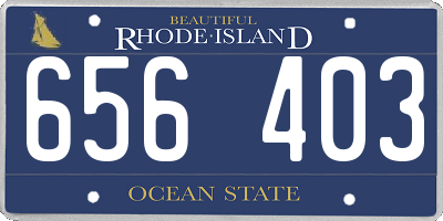 RI license plate 656403