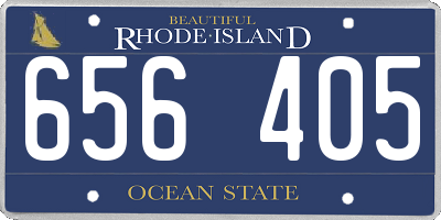 RI license plate 656405