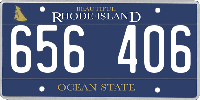 RI license plate 656406