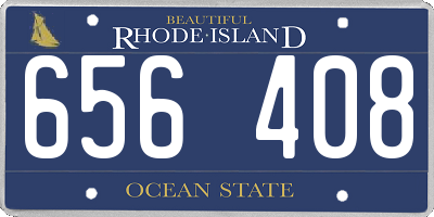 RI license plate 656408