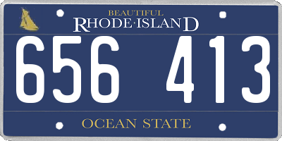 RI license plate 656413