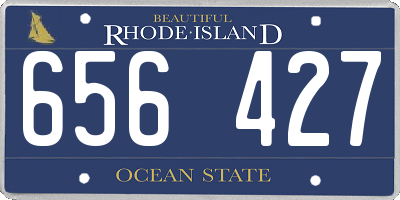 RI license plate 656427