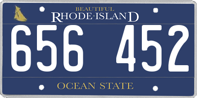 RI license plate 656452