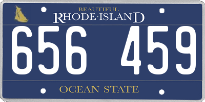 RI license plate 656459