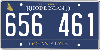 RI license plate 656461