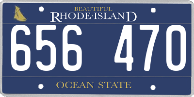 RI license plate 656470