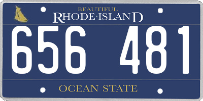 RI license plate 656481