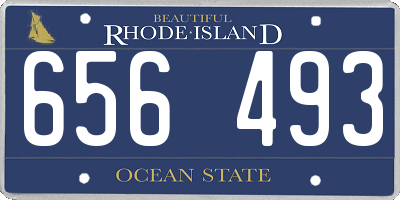 RI license plate 656493
