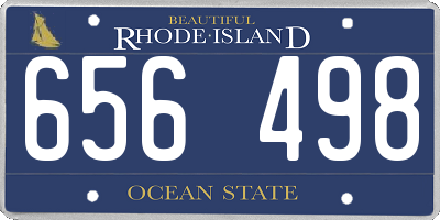 RI license plate 656498