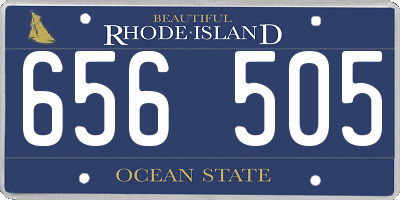 RI license plate 656505