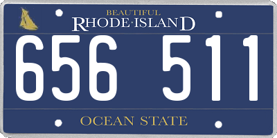 RI license plate 656511