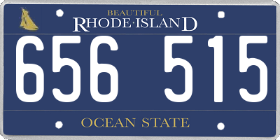 RI license plate 656515