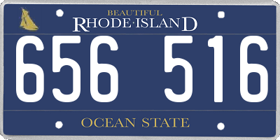 RI license plate 656516