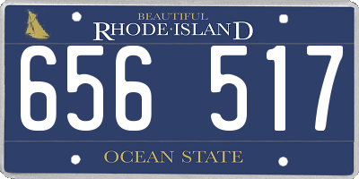 RI license plate 656517