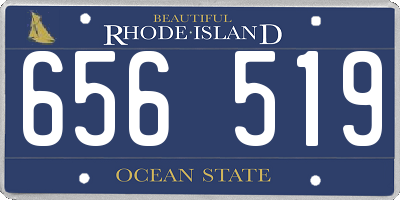 RI license plate 656519