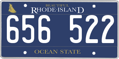 RI license plate 656522