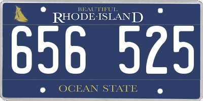 RI license plate 656525