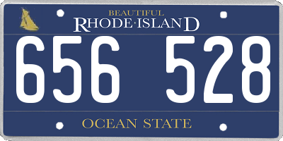 RI license plate 656528