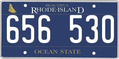 RI license plate 656530