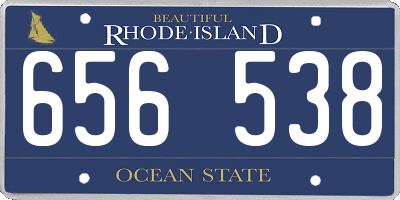 RI license plate 656538