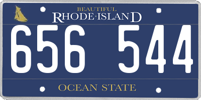 RI license plate 656544