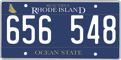 RI license plate 656548