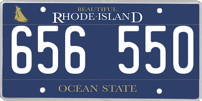 RI license plate 656550