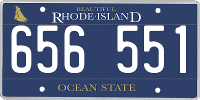 RI license plate 656551
